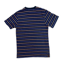 Load image into Gallery viewer, BILLIONAIRE BOYS CLUB Rubber Pocket Logo Skater Multi Striped Cotton T-Shirt