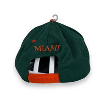 Load image into Gallery viewer, Deadstock Vintage Drew Pearson (1992) NCAA MIAMI HURRICANES Colour Block Embroidered Baseball Cap