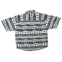 Load image into Gallery viewer, Vintage 90's Kampo Crazy Abstract Patterned Cotton Short Sleeve Shirt