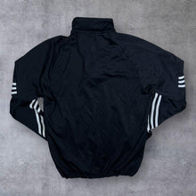 Load image into Gallery viewer, Adidas Climalite Three Stripe Mini Logo Black 1/4 Zip Sweatshirt Track Top