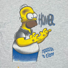 Load image into Gallery viewer, Vintage 90’s THE SIMPSONS “Impossible To Clone” Homer Simpson TV Show Graphic T-Shirt
