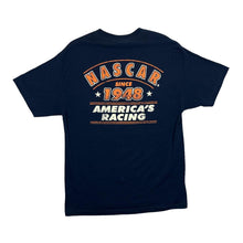 Load image into Gallery viewer, NASCAR "American Racing" Motorsports Spellout Graphic Navy Blue T-Shirt