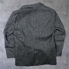 Load image into Gallery viewer, Vintage Brooks Brothers Made In Scotland Grey Herringbone Tweed Style Sports Coat Blazer