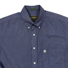 Load image into Gallery viewer, Vintage TIMBERLAND WEATHERGEAR "Classic Fit" Embroidered Mini Logo Grid Check Long Sleeve Button-Up Shirt