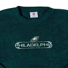 Load image into Gallery viewer, Vintage NFL Philadelphia Eagles Embroidered Spellout Football Green Fleece Sweatshirt