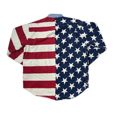 Load image into Gallery viewer, Vintage TOMMY HILFIGER USA Flag Colour Block Long Sleeve Button-Up Shirt