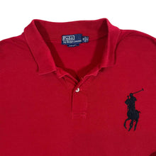 Load image into Gallery viewer, POLO RALPH LAUREN Embroidered Pony Logo Red Long Sleeve Polo T-Shirt