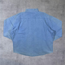 Load image into Gallery viewer, Vintage Lee "Classic Denim" Blue Denim Long Sleeve Button-Up Cotton Shirt