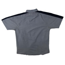 Load image into Gallery viewer, Early 00's Identic "Tribal Agency" Y2K Gothic Graphic Grey Short Sleeve Shirt