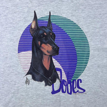 Load image into Gallery viewer, Vintage Dobes (1995) Dobermann Dog Animal Graphic Grey T-Shirt