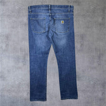 Load image into Gallery viewer, Carhartt Classic Blue Denim Straight Leg Regular Fit Jeans
