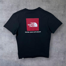 Load image into Gallery viewer, The North Face TNF “Never Stop Exploring” Logo Spellout Graphic Cotton T-Shirt