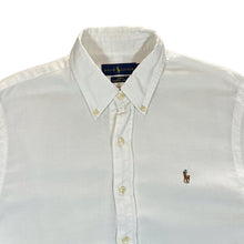 Load image into Gallery viewer, RALPH LAUREN "Slim Fit Chambray Oxford" White Long Sleeve Button-Up Shirt
