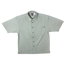 Load image into Gallery viewer, The North Face TNF Pale Green Check Utility Hiking Short Sleeve Shirt
