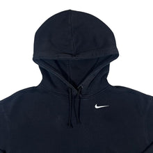 Load image into Gallery viewer, NIKE Classic Basic Embroidered Mini Logo Black Boxy Pullover Hoodie