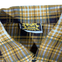 Load image into Gallery viewer, Vintage Johaj Yellow Lumberjack Plaid Check Long Sleeve Flannel Shirt