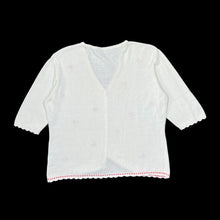 Load image into Gallery viewer, Vintage HAMELLS Embroidered Floral Flower 3/4 Sleeve Cardigan Top