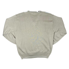 Load image into Gallery viewer, Vintage GABICCI Grandad Patterned Acrylic Wool Knit V-Neck Sweater Jumper