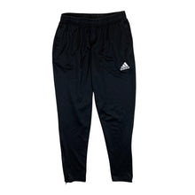 Load image into Gallery viewer, ADIDAS Climalite Classic Mini Logo Black Straight Cuff Tracksuit Bottoms