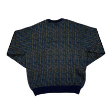 Load image into Gallery viewer, Vintage 90's JACQUES SIMENON ROMA Grandad Abstract Patterned Wool Knit Sweater Jumper