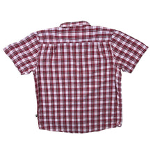 Load image into Gallery viewer, The North Face TNF Red Plaid Check Short Sleeve Cotton Polyester Shirt