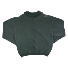 Load image into Gallery viewer, Vintage 90’s ST MICHAEL Marks & Spencer Cable Knit Panel Green Collared Sweatshirt
