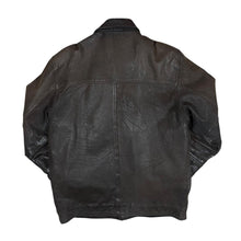 Load image into Gallery viewer, Vintage 90's REAL LEATHER Classic Genuine Brown Leather Button Jacket