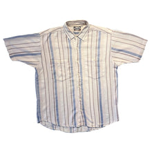 Load image into Gallery viewer, Vintage Uomo Cellini Multi Striped Cotton Flannel Short Sleeve Shirt
