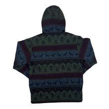 Load image into Gallery viewer, Vintage 90's WOOLRICH Made In USA Patterned Wool Hooded Zip Jacket