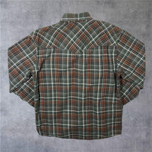 Load image into Gallery viewer, Outdoor Life Cowboy Western Plaid Check Popper Long Sleeve Shirt