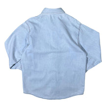 Load image into Gallery viewer, Vintage Cowboy Western Light Blue Denim Popper Long Sleeve Shirt