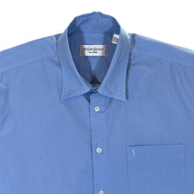 Load image into Gallery viewer, Early 00's YVES SAINT LAURENT YSL Classic Blue Pocket Logo Short Sleeve Shirt