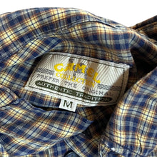 Load image into Gallery viewer, Vintage CAMEL COLLECTION Plaid Check Long Sleeve Button-Up Shirt