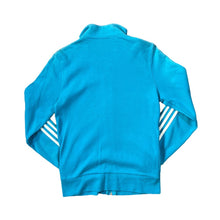 Load image into Gallery viewer, ADIDAS Classic Three Stripe Mini Logo Blue Zip Sweatshirt Track Top