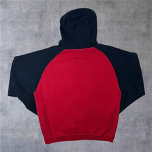 Load image into Gallery viewer, Reebok NBA Philadelphia 76ers Basketball Embroidered Black Red Pullover Hoodie
