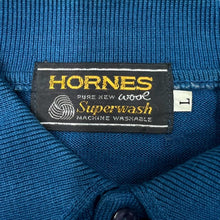 Load image into Gallery viewer, Vintage 70's HORNES Superwash Pure New Wool Knit Collared Sweater Jumper