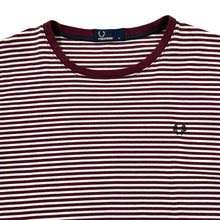 Load image into Gallery viewer, Early 00's FRED PERRY Classic Embroidered Mini Laurel Logo Striped Short Sleeve T-Shirt