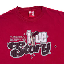Load image into Gallery viewer, Early 00's ERIK TRUE "True Story" Y2K Hip Hop Spellout Graphic Red T-Shirt