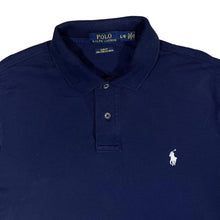 Load image into Gallery viewer, POLO RALPH LAUREN "Pima Stretch Mesh" Embroidered Mini Logo Navy Blue Short Sleeve Polo Shirt