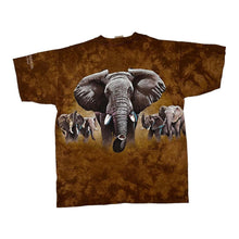 Load image into Gallery viewer, Vintage 90’s HABITAT “Busch Gardens” Elephant Animal Nature Wildlife Graphic Tie Dye T-Shirt