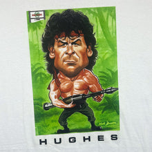 Load image into Gallery viewer, Vintage 90's Screen Stars MARK HUGHES "As Rambo" Football Caricature Graphic Single Stitch T-Shirt