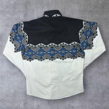 Load image into Gallery viewer, Vintage Pandhandle Slim Cowboy Western Patterned Popper Long Sleeve Shirt
