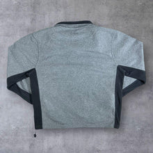 Load image into Gallery viewer, Everlast Embroidered Big Spellout Grey 1/4 Zip Pullover Fleece Sweatshirt