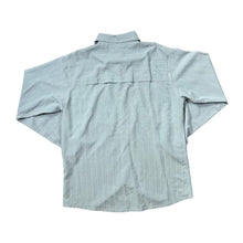 Load image into Gallery viewer, JACK WOLFSKIN "Travel" Embroidered Mini Logo Blue Check Outdoor Hiking Long Sleeve Shirt