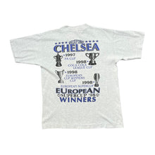 Load image into Gallery viewer, Vintage CHELSEA FC "European Supercup '98 Winners" Football Souvenir Graphic Single Stitch T-Shirt