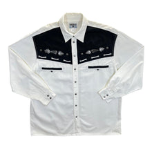 Load image into Gallery viewer, Vintage John Baner Cowboy Western Panel Popper Long Sleeve Cotton Shirt