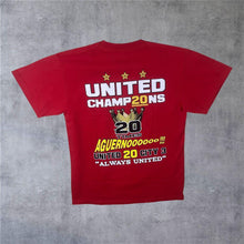 Load image into Gallery viewer, Manchester United FC (2013) MUFC “Champions” Commemorative Football Souvenir T-Shirt