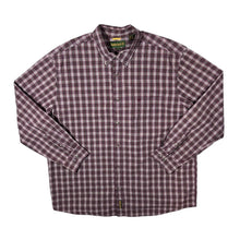 Load image into Gallery viewer, Vintage Timberland Red Grey Plaid Check Long Sleeve Button-Up Cotton Shirt