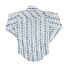 Load image into Gallery viewer, Vintage 90's RANCHING OUT Floral Patterned Cowboy Western Long Sleeve Pearl Snap Shirt