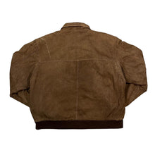 Load image into Gallery viewer, Vintage 90's U2 WEAR ME OUT Distressed Soft Brown Real Leather Bomber Jacket